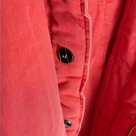 J. America Vibrant Salmon Trench Coat - Picture 4 of 4